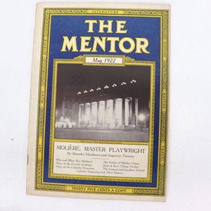 The Mentor May 1922 Moliere, Master Playwright Vintage Magazines